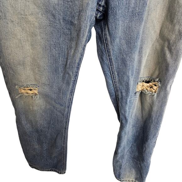 Acne Studios Womens Pop Trash Distressed Straight Cropped Jeans Sz 38 US 29/30 - Picture 4 of 11